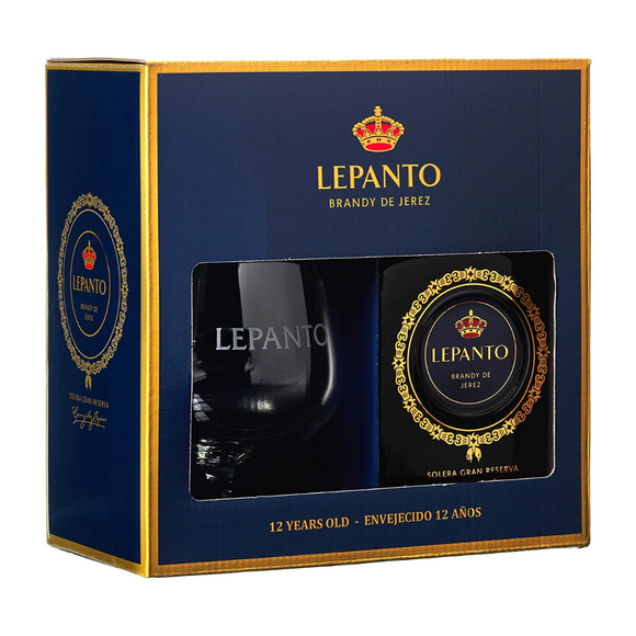 Lepanto Gran Reserva brendijs 0,7L 36% GB + glāze