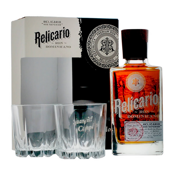 Relicario Ron Superior 0,7L 40% + GBX + 2 Glass