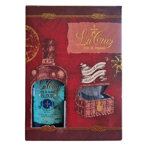 RUMS LA CRUZ Elixir 0,7L 34% GB + 2 Glasses